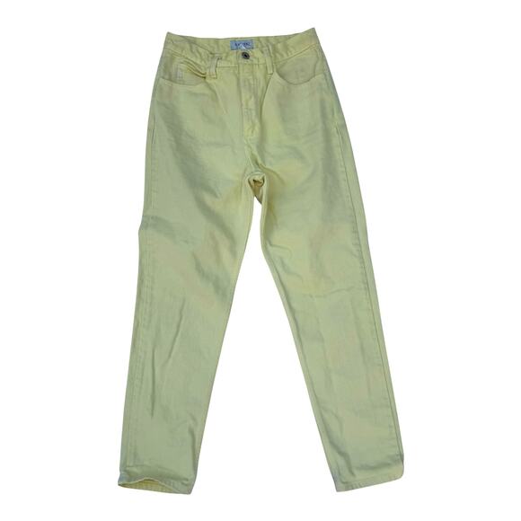 Guess 30 Vintage Yellow Mom Jeans Hi-rise - Picture 1 of 7